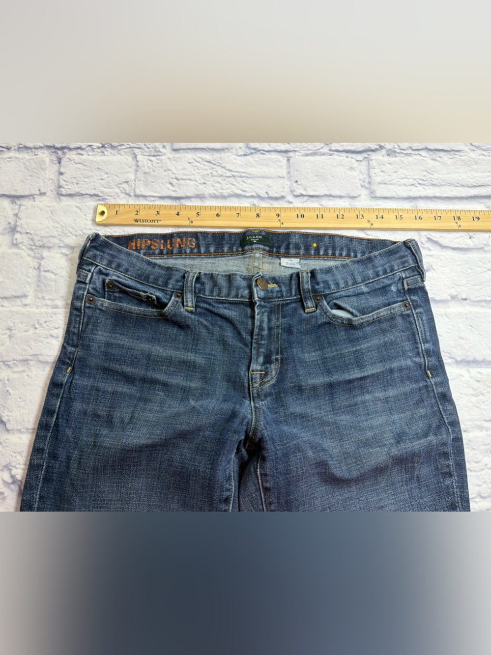 J. Crew Stretch Women's Bootcut Jeans in Dark Blue Wash. Size 31R. - Picture 3 of 8